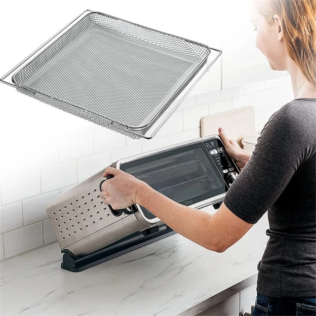 Air Fryer Oven Basket, Original Replacement Baking Trays for Ninja SP300 SP301 SP351 Foodi Digital Air Fryer Oven, Mesh Basket, Ideal Accessories