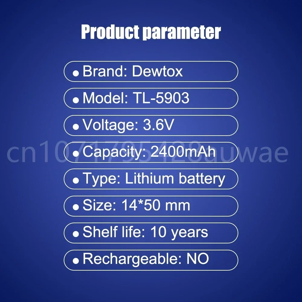 10PCS 3.6V TL-5903 TL5903 ER14500 LS14500 AA Lithium Battery with Welding for PLC CNC Machine Tools Touch Screen