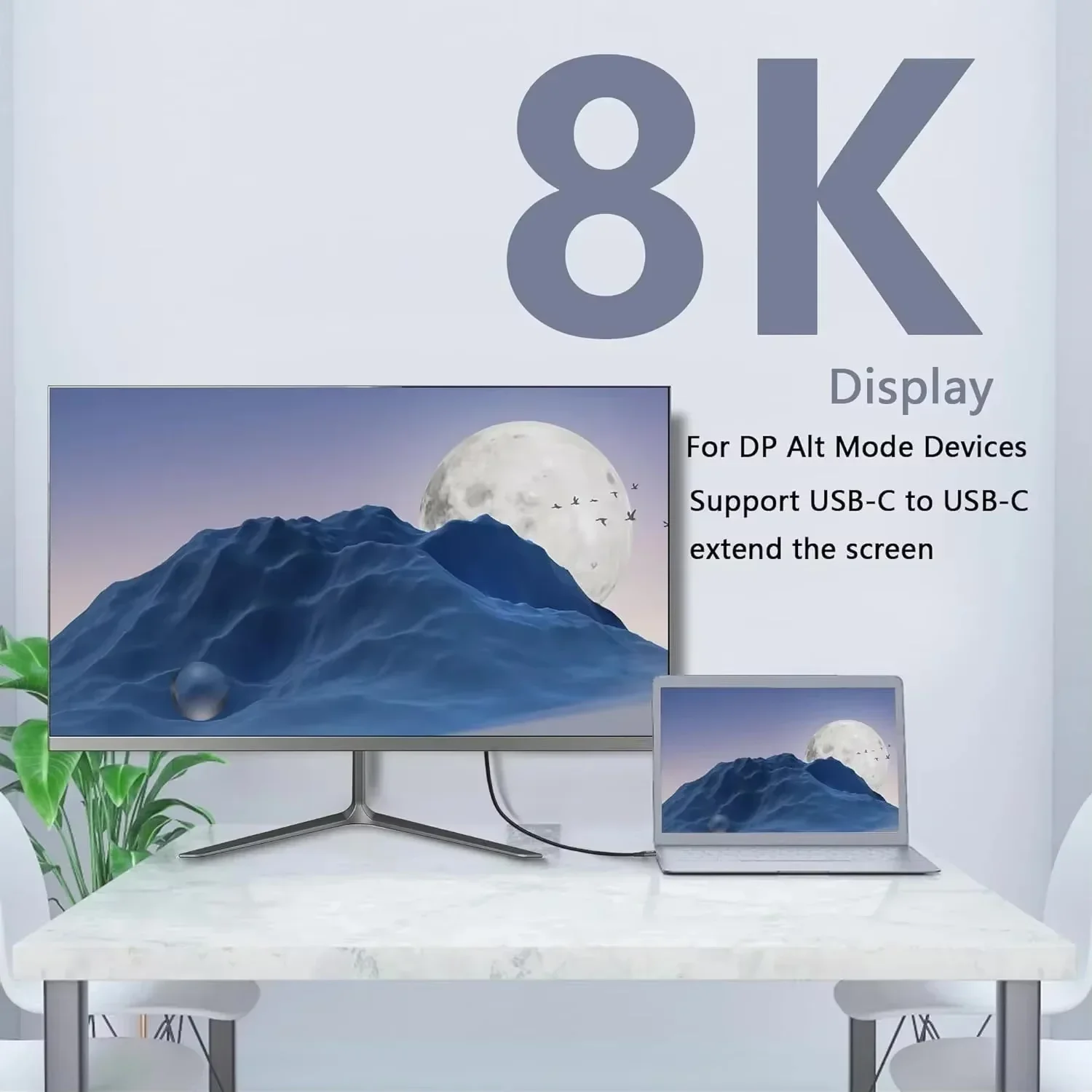 High-Speed USB-C to USB-C 100W PD Charging & Data Transfer Cable with 8K Video Output