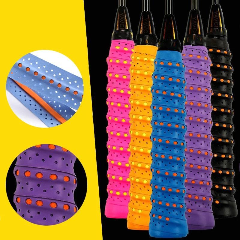 

10Pcs/lot Breathable Anti-slip Sport Over Grip Sweatband Griffband Tennis Overgrips Tape Badminton Racket Sweatband Fishing Rod