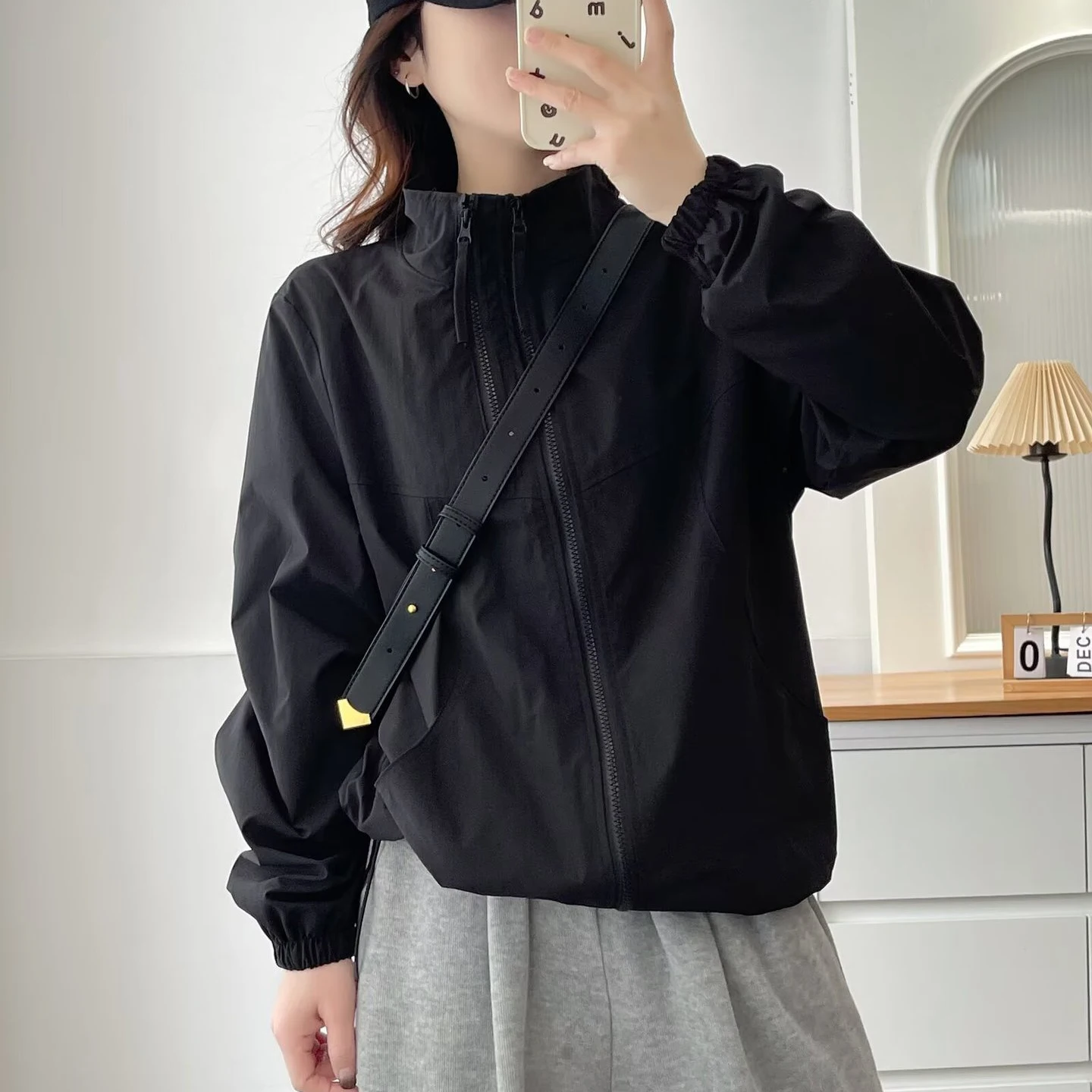 Fashion Plus Size Women's Outdoor Jacket 2025 Autumn New Stylish three-dimensional Zipper Coat 2192