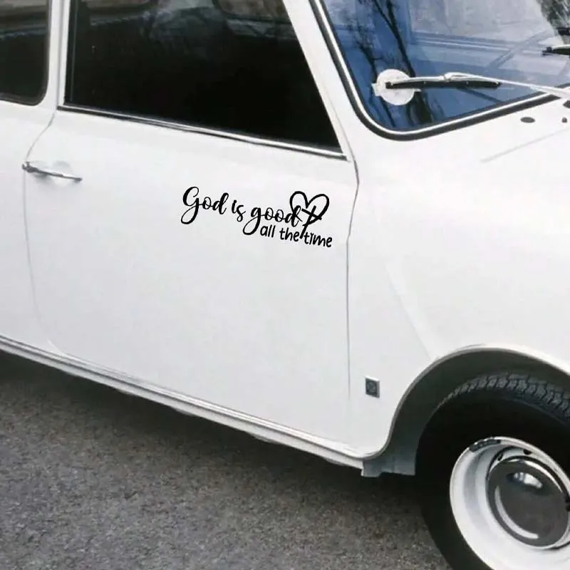 Elegant Inspirational 'God is Always Good' Christian Car Sticker