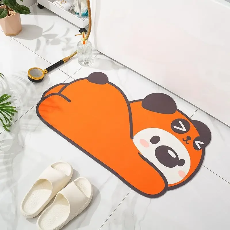 

Thickened soft diatomaceous mud bathroom absorbent floor mat rug