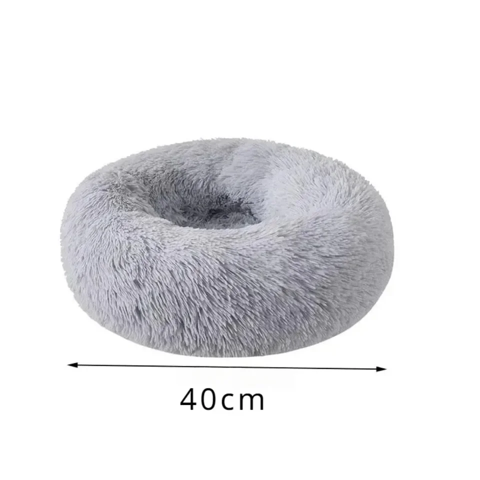 Title 8, Round Cat Nest Plush Soft Mat For Small Dogs Ca...