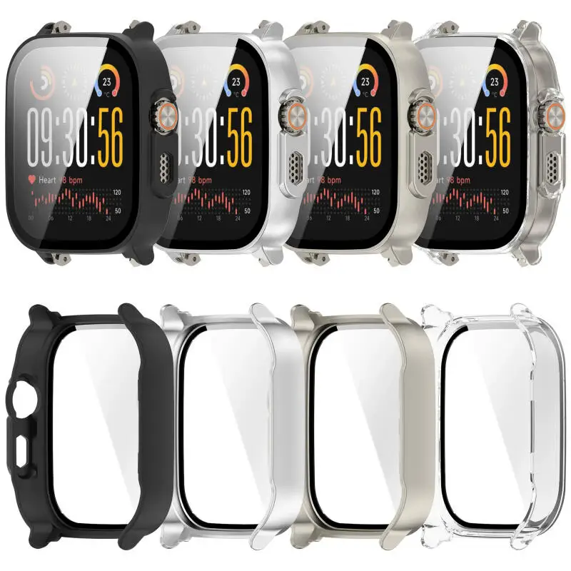 Premium Tempered Glass Protective Cover - Anti-Scratch Hard Case and Screen Protector
