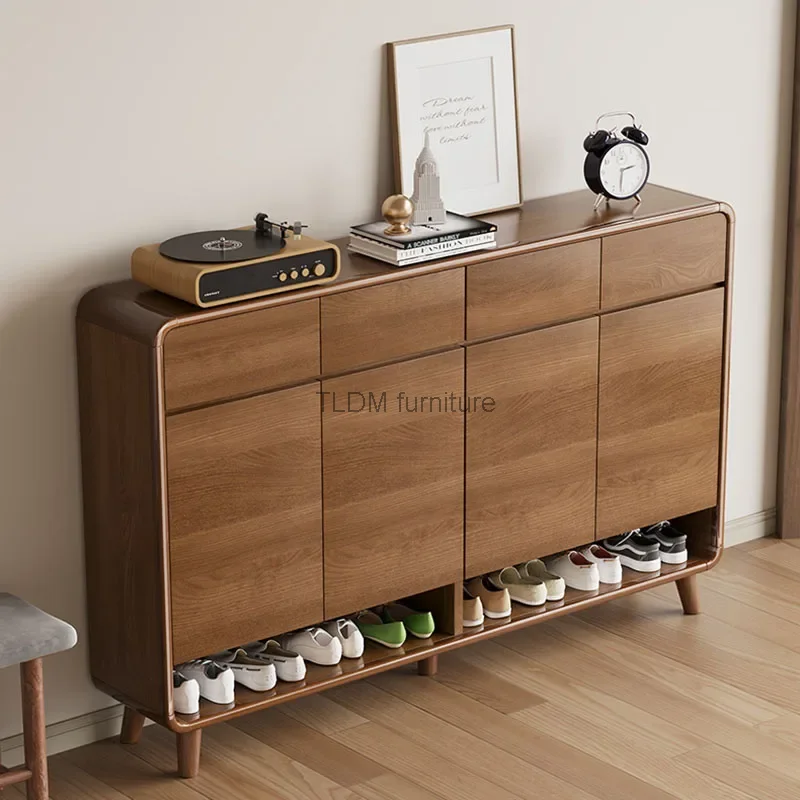 

Hallway Organizer Shoe Cabinet Kitchen Woode Storage Space Saving Shelf Entryway Bench Woonkamer Kasten Garden Furniture Sets