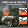 VEVOR 160 lbs Bike Cargo Trailer Foldable Storage Bicycle Wagon Cart with 16" Wheels Safe Reflectors Fits 22"-28" Bike Wheels 3