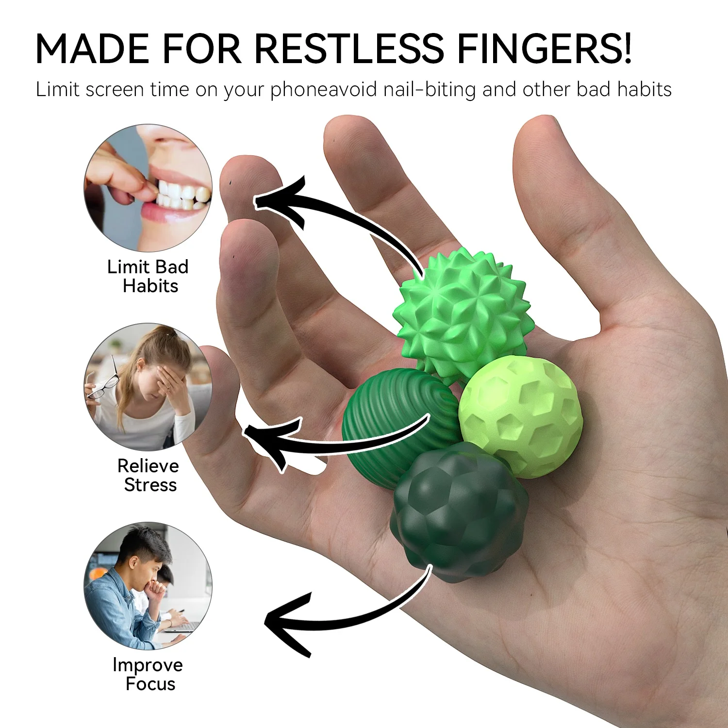 Magnetic Fidgeting Toy,EDC Anti Stress Relief Toys,Fidget Antistress Anxiety Sensory Toy Magnet balls for Adult Kids Autism ADHD