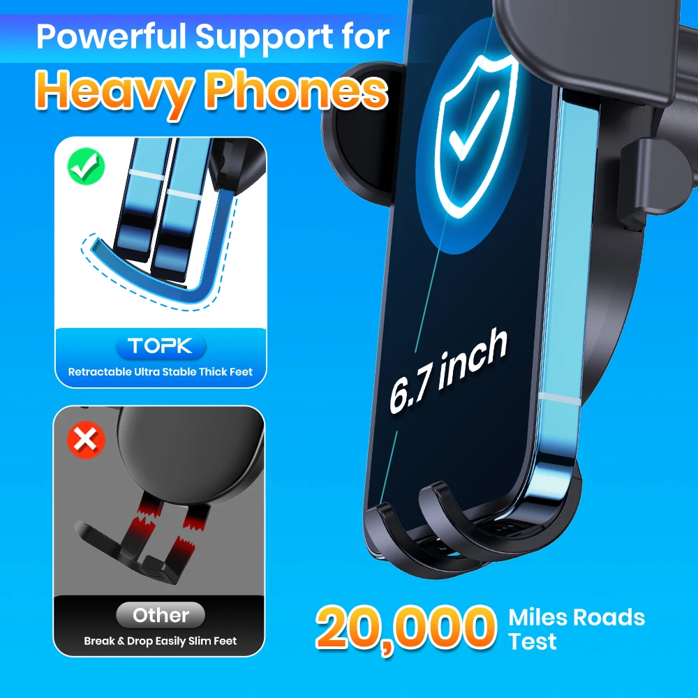 Car Phone Holder Mount Cell Phone Mount Car Dashboard Universal Cars 360&deg; Rotatable Mobile Holde