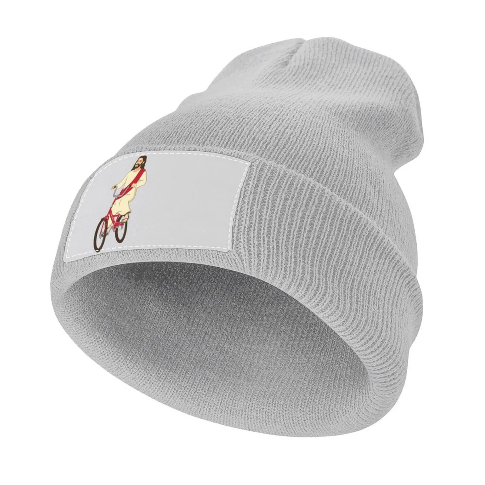 

Christ on a Bike - Funny Religious Lord Jesus Church Group Easter Gift Knitted Cap Luxury Brand Gentleman Hat Cap Men's Women's