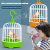 Electric Talking Bird Sound Music Maker Animal Parrot Voice Controlled Bird Cage Light Electronic Toys for Kids Gift 3