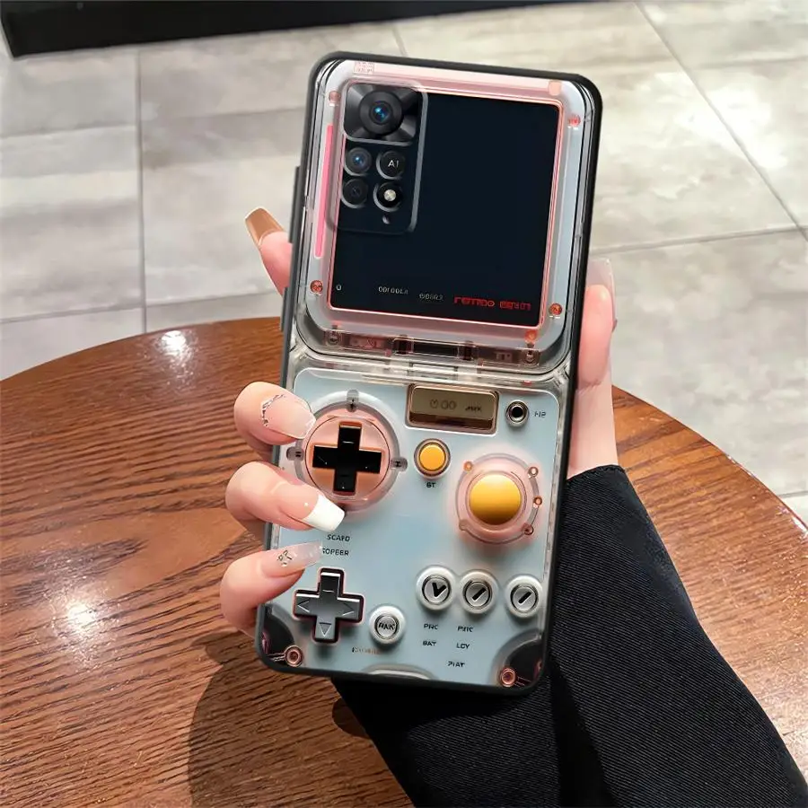 Retro Game Console Black Soft Phone Cover Case