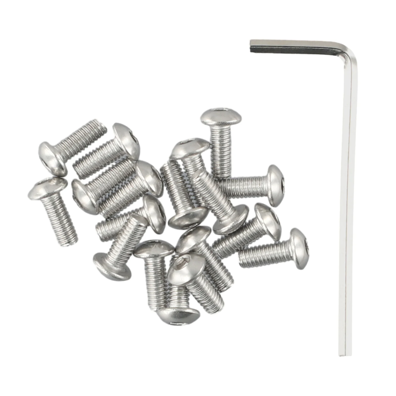Stahlschrauben-Set mit 18 Stück für die untere Abdeckung des Elektrorollers, passend für NINEBOT Max G30, 10 x 4 mm, Ersatz-Hardware-Kit – Detail 3