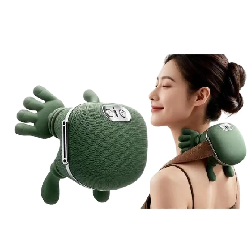 Wireless Neck Shoulder Massager Simulated Hand Kneading With Heat Deep Tissue Pillow For Cervical Pain Relief Home Office Car Us_voghion.com