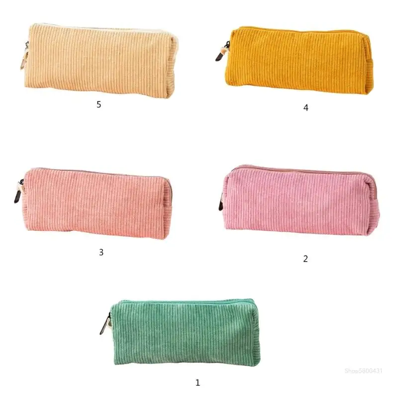 

Corduroy Pencil Bag Corduroy Pen Pouches Stationery Bag for Student School