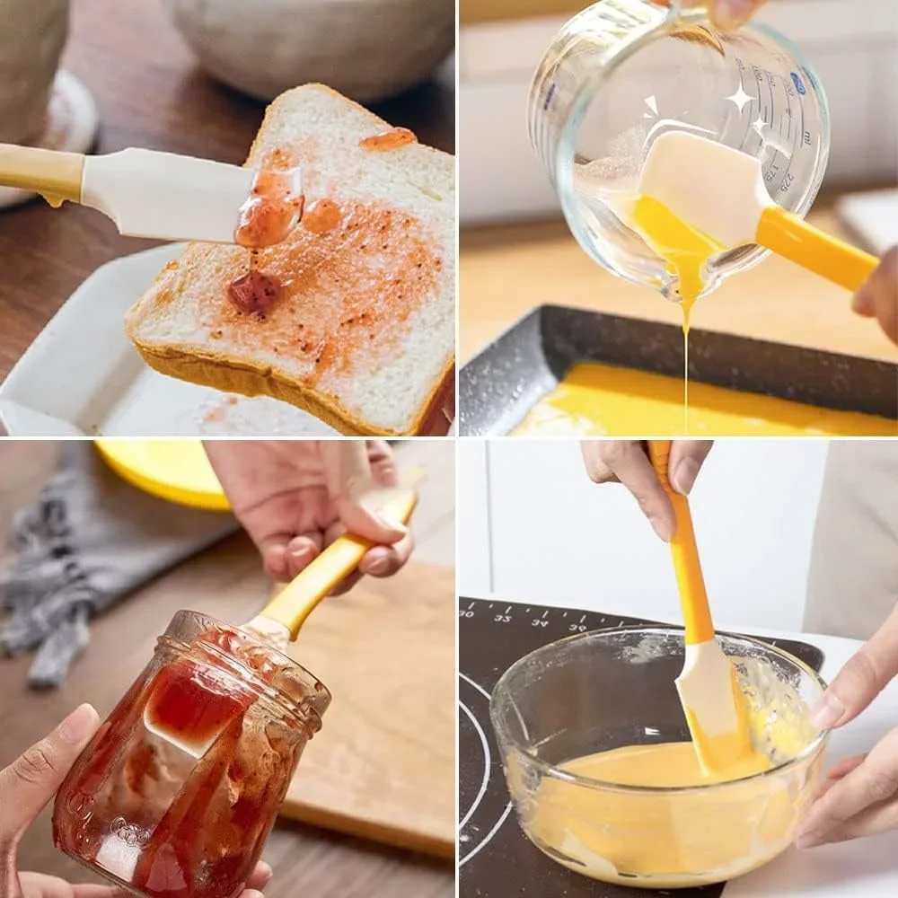 Silicone Spatula Butter Spatula Jam Spreader Breakfast Bread Spread Kitchen Gadgets BPA-free Heat Resistant NonStick Baking Spatula silicone spatula