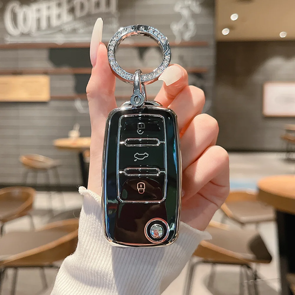 Autoschlüsselhülle Schlüsselanhänger für Volkswagen Schlüsselhülsen Langyi Sagitar Jetta Weiling Bora Tiguan VW Schlüsselanhänger für Autoschlüsseletui – Detail 7