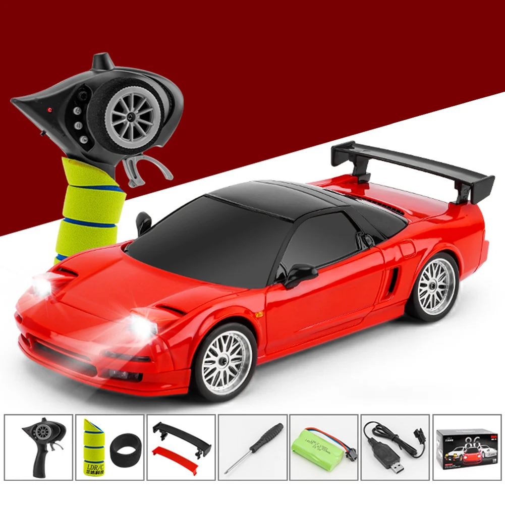 1:18 2.4G NSX RC Drift Car With Light 3CH Rechargeable Remote Control Vehicle Model Toys For Boys Girls Christmas Birthday Gifts