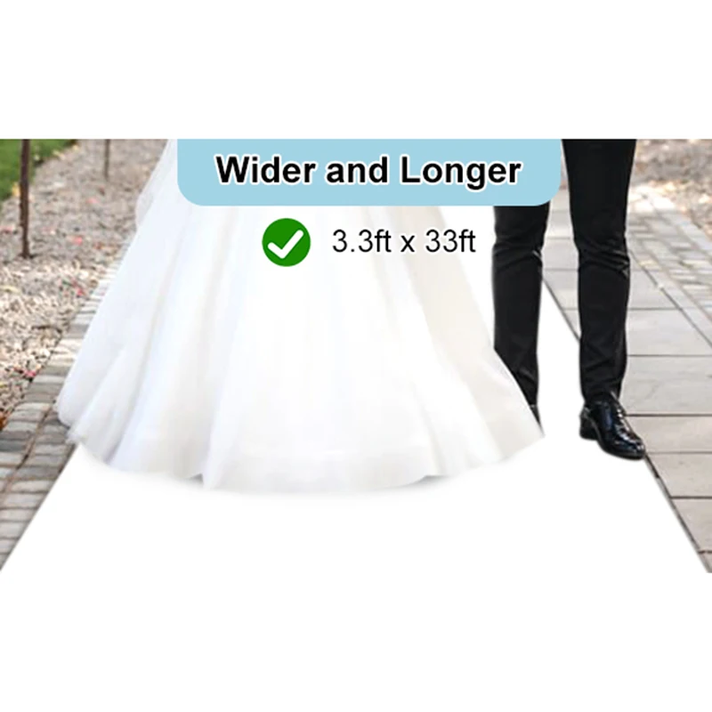 Wedding White Carpet Anti Slip Corridor Hotel Banquet Hall Decoration Celebration Event Carpet Party