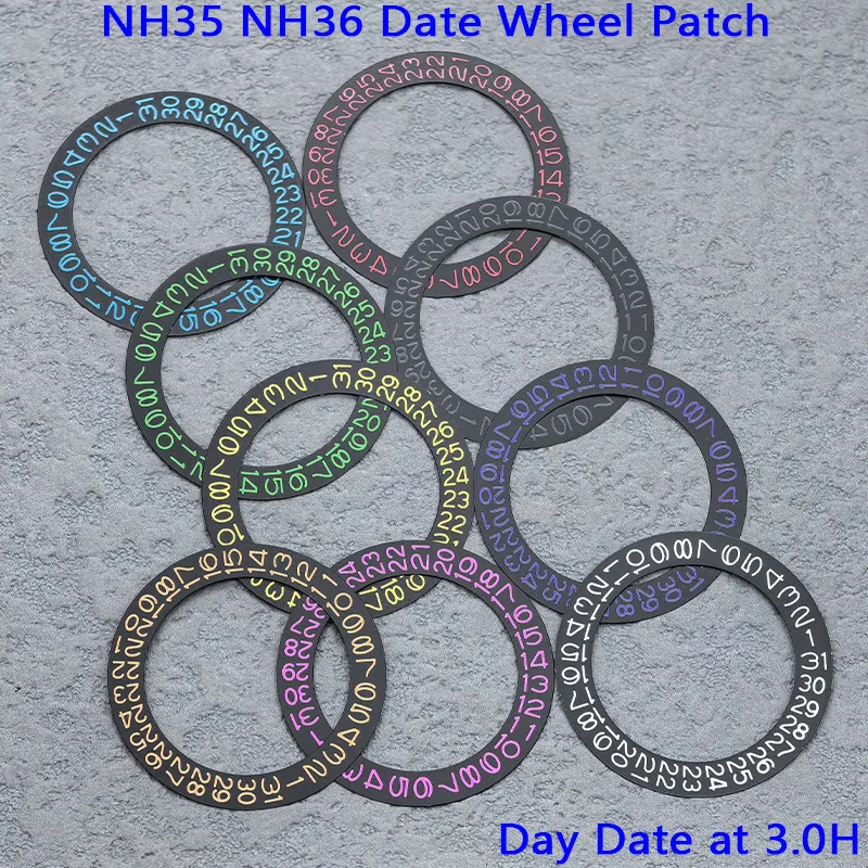 Customized Day-Date Dial Patch for Automatic Movement Watches