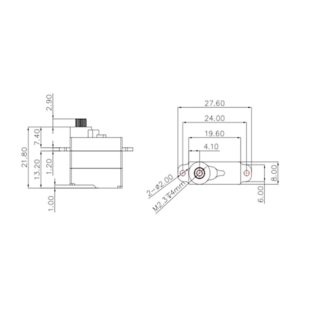 IP67 Wasserdichtes JX PDI-HV2305HB PDI-HV2613MG Hochspannungs-Digitalservo 13,0 kg cm 7,4 V Metallgetriebe für 1/8 RC Crawler Truck Roboter – Detail 1