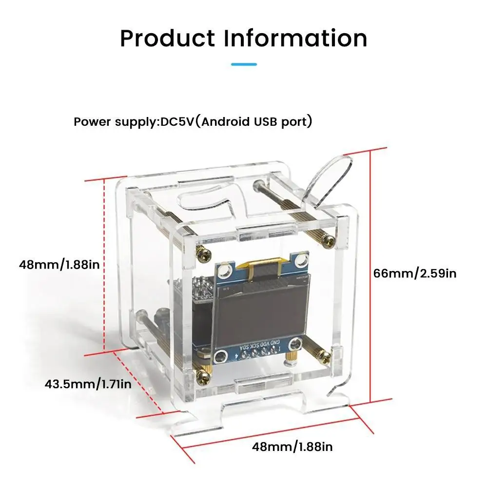   ǰ, 0.96 ġ OLED ÷   ð,  Esp8266, ̴ ŰƮ , ִ Ʈŷ DIY I8a1
