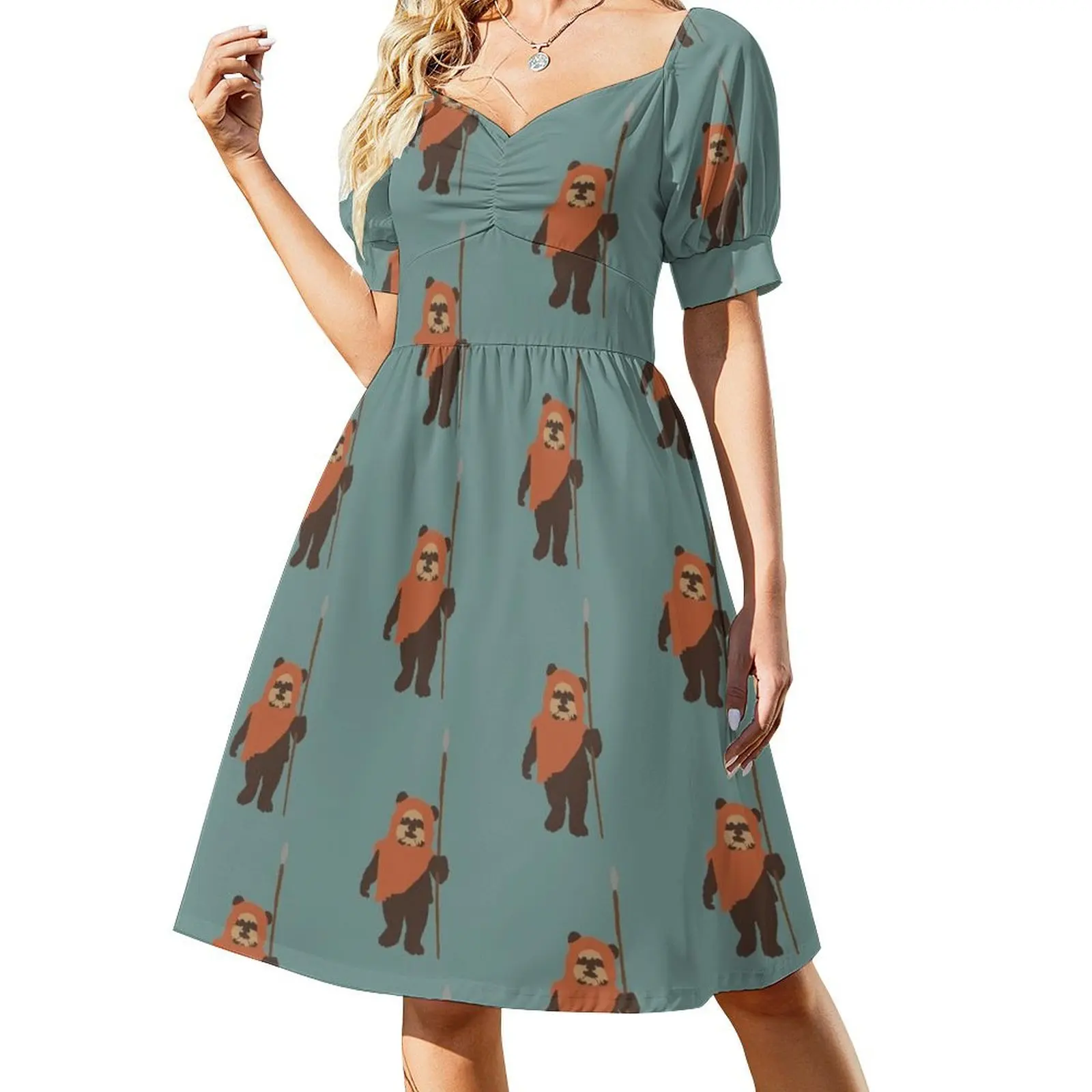 thumbnail image 1 of Vestido de manga corta Wicket vestidos de playa vestidos de ceremonia Vestido, 1 of 7