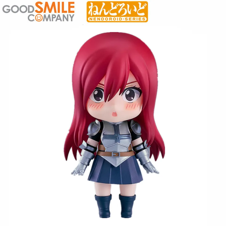 Figurine originale de dessin animé Fairy Tail Erza Scarlet, jouets Kwaii Q  Ver. Poupée de collection de figurines d'action pour cadeau d'anniversaire  - AliExpress, image size:960x960