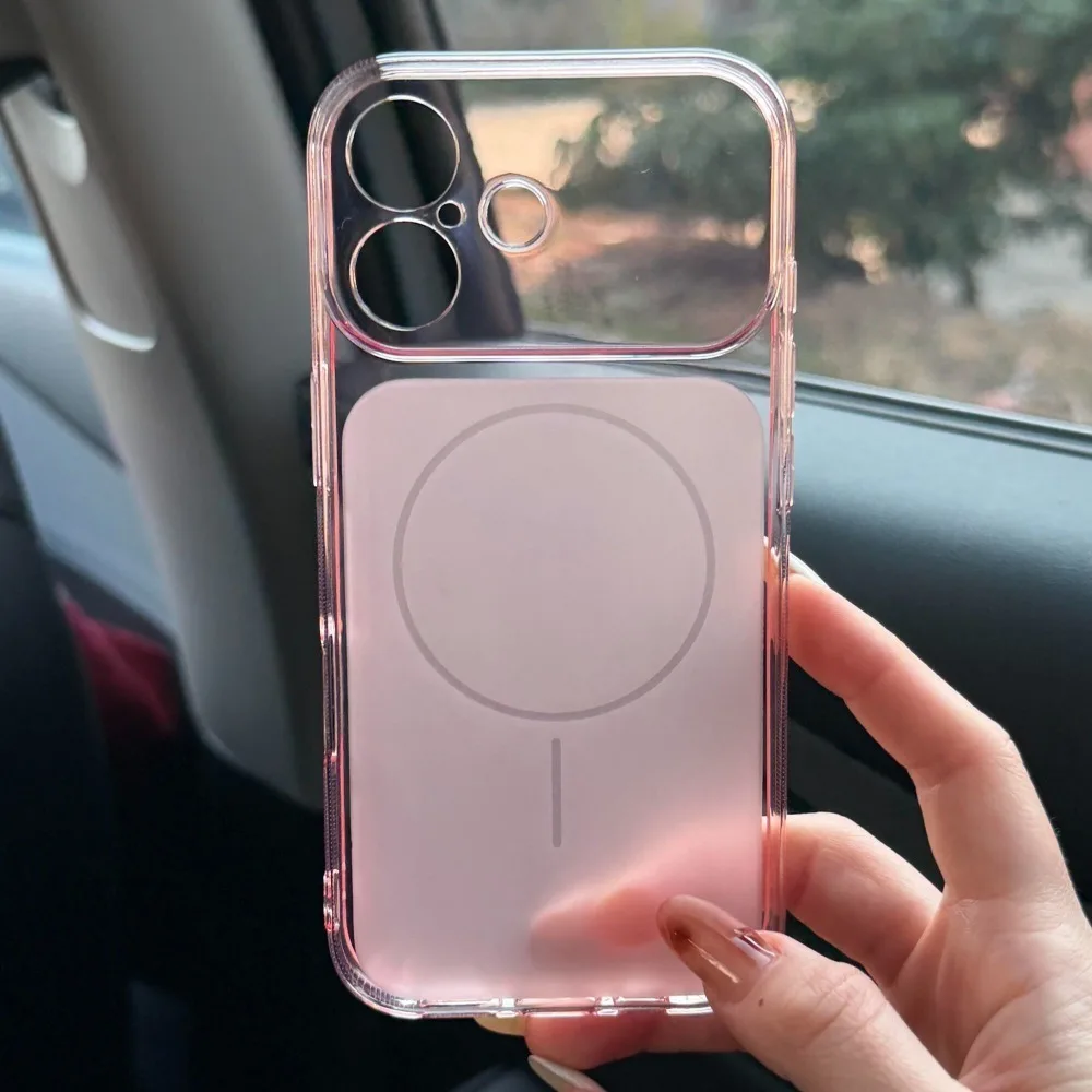 Enhanced Clear Slim Soft Case with Wide-Angle View Window and Premium Transparent Skin-Feel