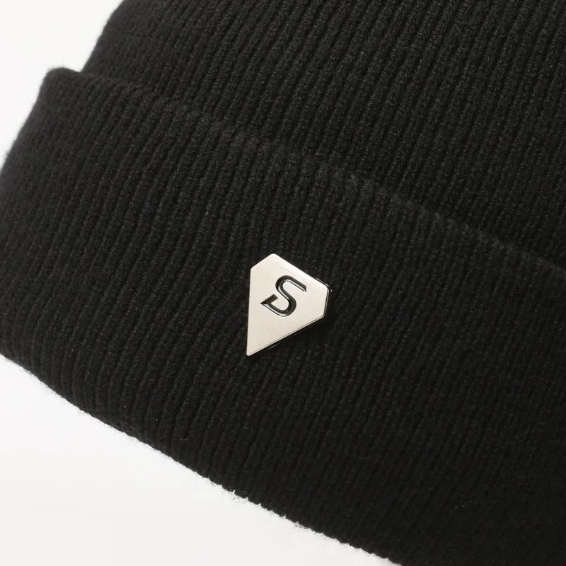New Fashion Knitted Hat Men's Winter Tide Casual Cycling Warm Solid Color Woolen Cold Hat