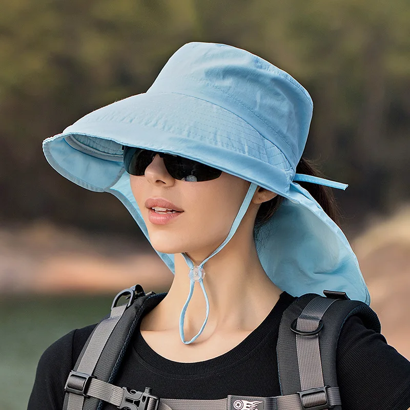 Women Fishing Sun Hat Men Summer UV Protection Bucket Caps Outdoor