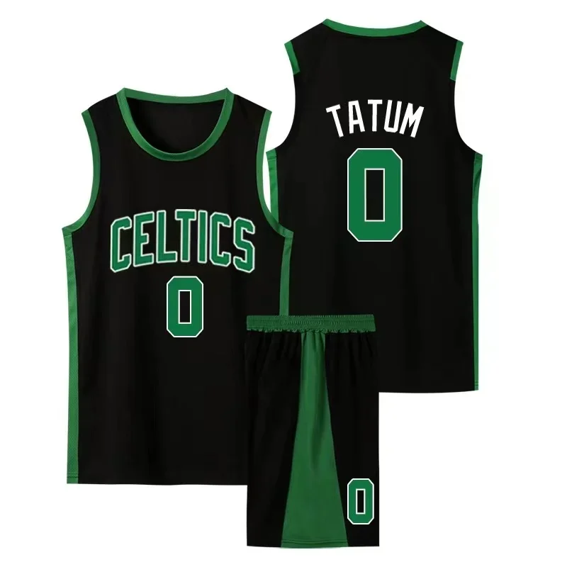 Basketball Jerseys for Adults and Kids Tatum 0 Signature Basketball Jersey Set Collectible Retro Jersey basketball suit,training jersey