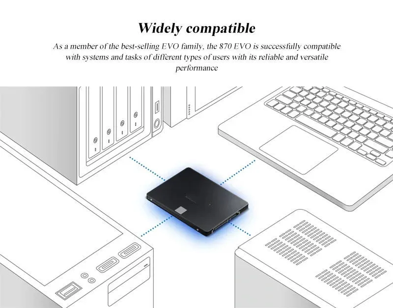  ָ Ʈ ̺ ϵ ̺, 8TB SSD 870EVO, 2.5 ġ Sata 6 ̺ ϵ, ũ ǻ ũž ƮϿ, ǰ