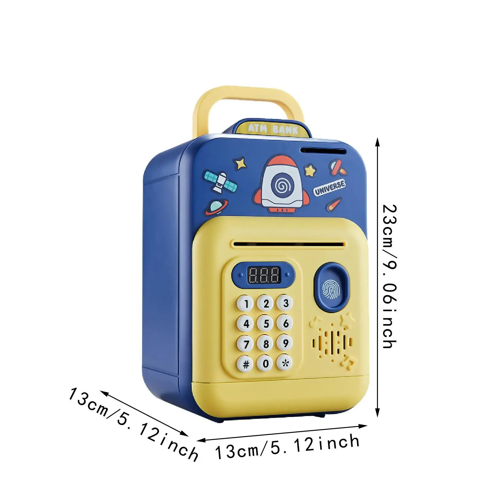 ATM Piggy Bank for Kids Auto Scroll Money Stylish Money Saving Box for Children Ages 3 4 5 6 7 8 Years Old Boys Girls Kids Gift