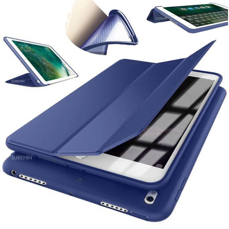 Inteligente para Apple Ipad 2023 Air 10.2 10.5 Pro 11 10.9 12.9 Capa de Proteção de Silicone Macio para Ipad 2023 9.7 Case