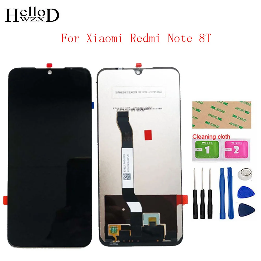 

ЖК-дисплей 6,3 дюйма для Xiaomi Redmi Note 8T, ЖК-дисплей с сенсорным экраном и дигитайзером в сборе, Замена + Инструменты