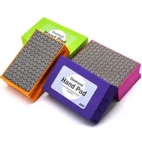 Professional diamond manual polishing pad ceramic abrasive sanding disc marble stone tile glass abrasive block polishing tools