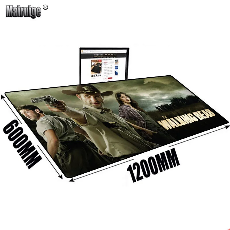 

Large Mouse Pad Walking Dead Dropshipping Playmat Office Accessories Game Mats Mousepad Company Pc Gamer Completo Desk Mat