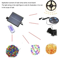 Boîte de commande d'éclairage à guirxiété solaire, circuit imprimé, étanche, réglable, automatique 3