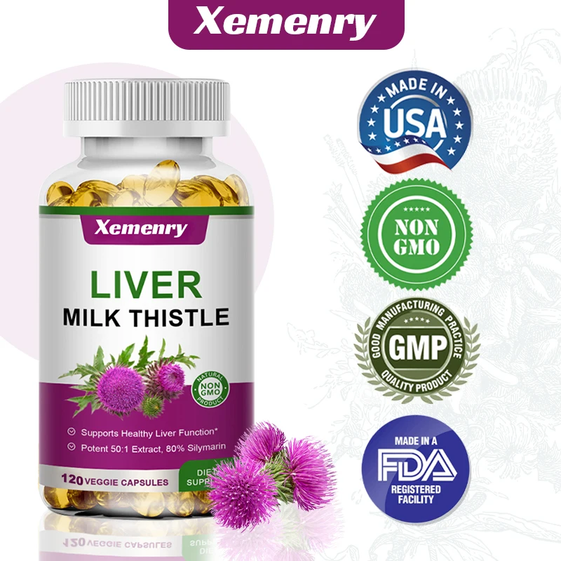 Milk Thistle Extract, Liver Soft Capsules, Improve Liver Damage Caused By Long-term Drinking, Support Liver Health
