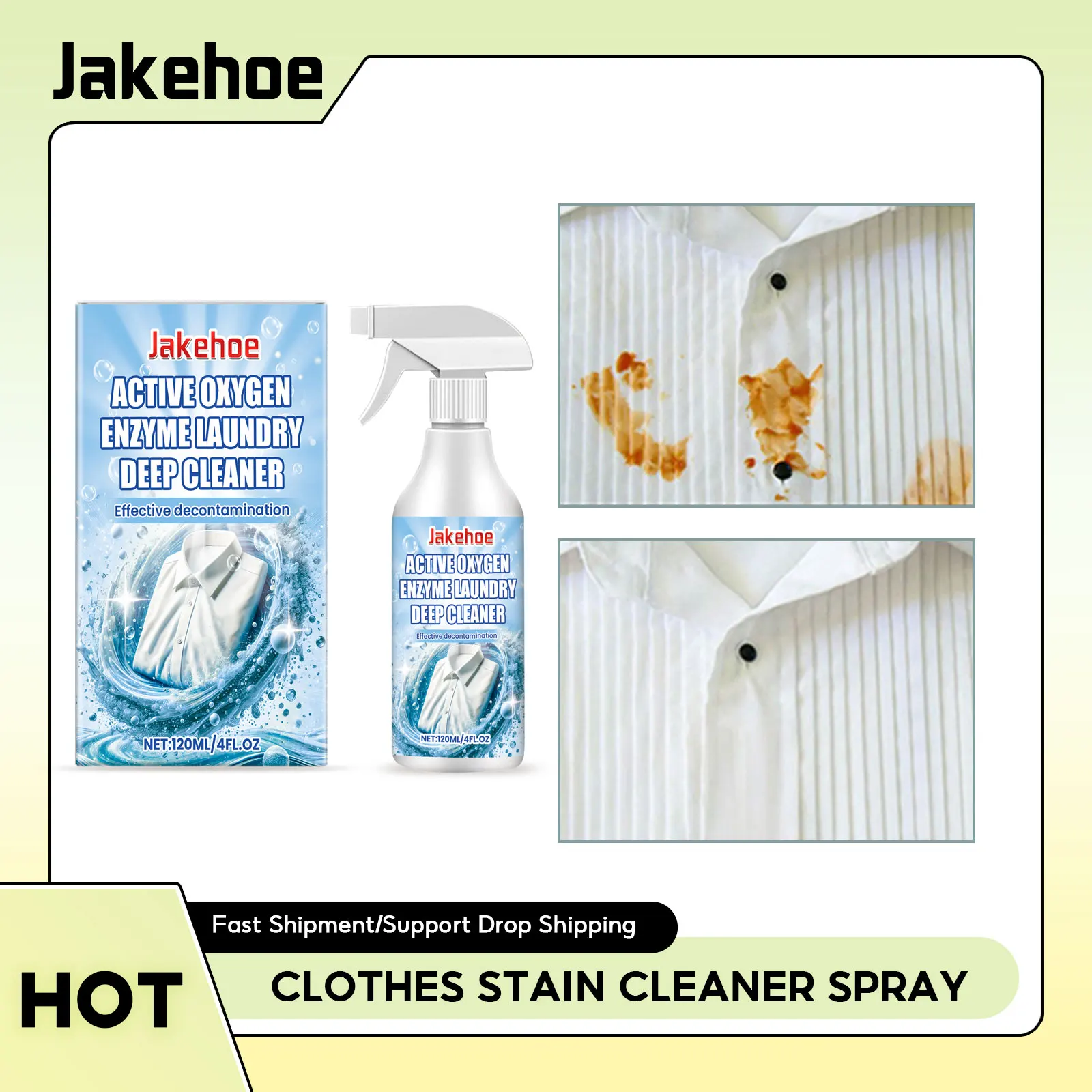 Active Oxygen Stain Remover Clothes Decontamination Oil Sweat Stains Removal Natural Laundry Cleaner Clothing Cleansing Liquid