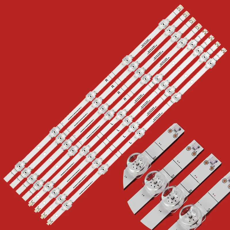 LED Streifen Set Für Hisense 55A6GTUK 55E7HQ 55A6H 55R6070G 55A6EG – Ersatz Mit SVH550FA1, HD550Y1U62-T0L6