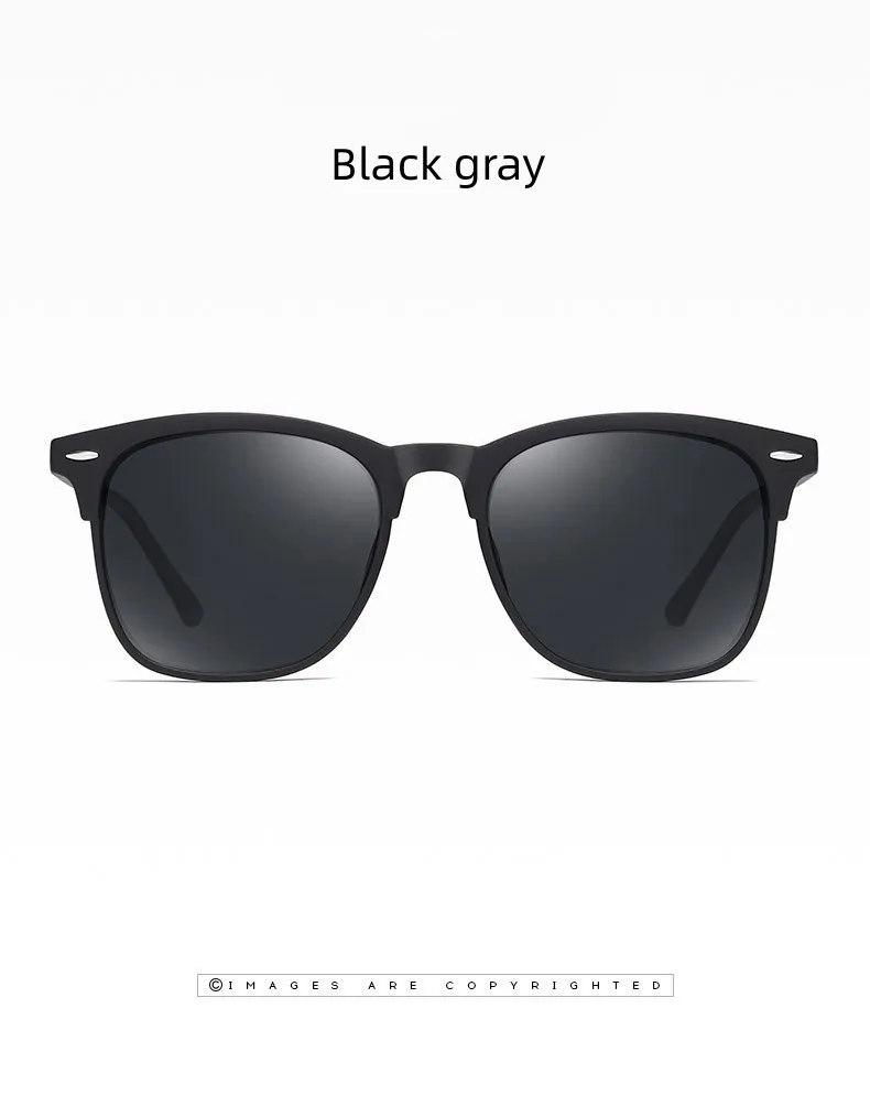 Retro Herren Polarisierte Sonnenbrille Grüner Vollrahmen Quadratische Sonnenbrille für Männer Outdoor Aviator Sonnenschutz im Trend UV400 Lunette – Detail 14
