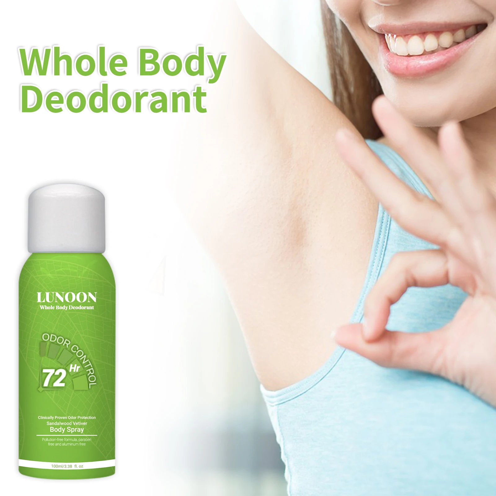 Body Spray Underarm Smell Deodorant Body Aroma  Remover Armpit Odor Eliminator Long-Lasting Fragrance Women Body Deodorant Spray