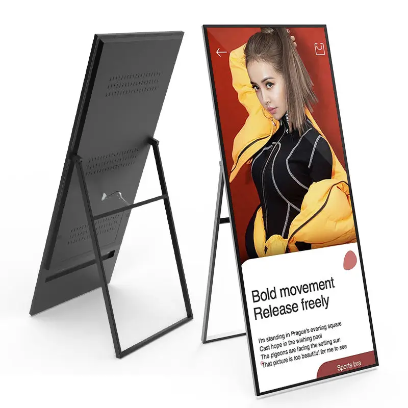 Floor Standing Advertising Video Poster Led Screen Commercial Lcd Sing Poster  Digital Signage And Displays - Advertising Screen - AliExpress