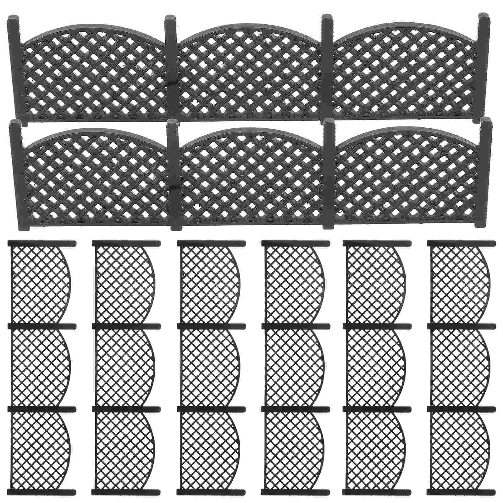 

8 Pcs Mini Fence Micro Landscape Decorative for Small Garden Decoration Adornment Abs Miniature