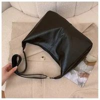 PU Leather Commuter Fashion Vintage Casual Tote Bag Maillard Stylish Crossbody Bags for Women Texture Large Capacity Temperament - Image 5
