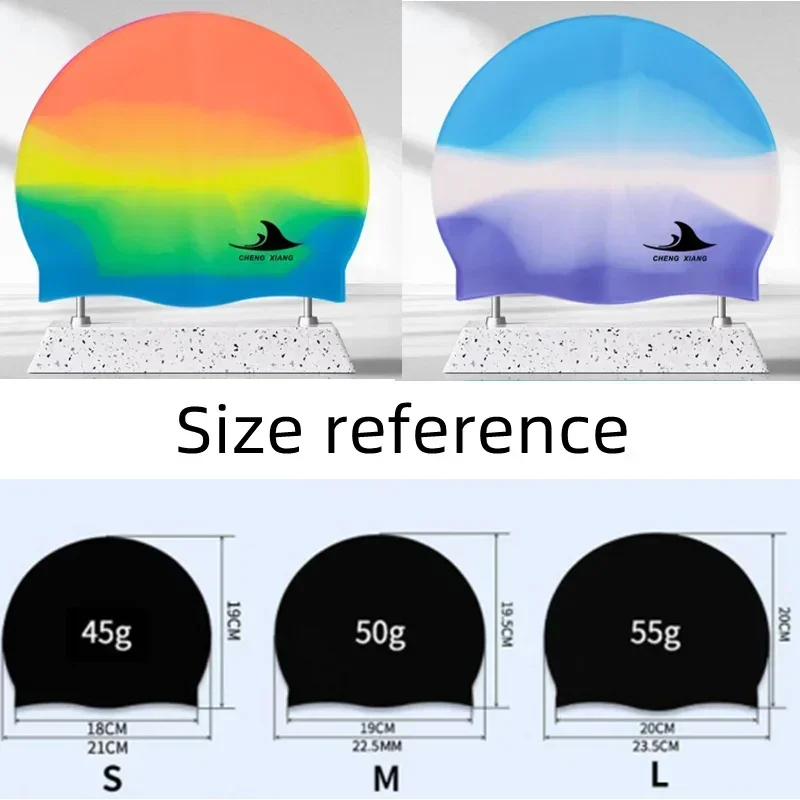Swimming Cap Silicone Waterproof Swim hat for Men Women Adult Kids Long Hair Pool caps Diving swimming Equipment elastic cap new 6
