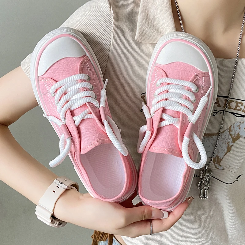 Femme Chunky Lace Up Women Sneakers Flat Shoes Ladies Outdoor Women Running  Shoes Women White Shoes Chaussure Zapatillas Mujer - AliExpress