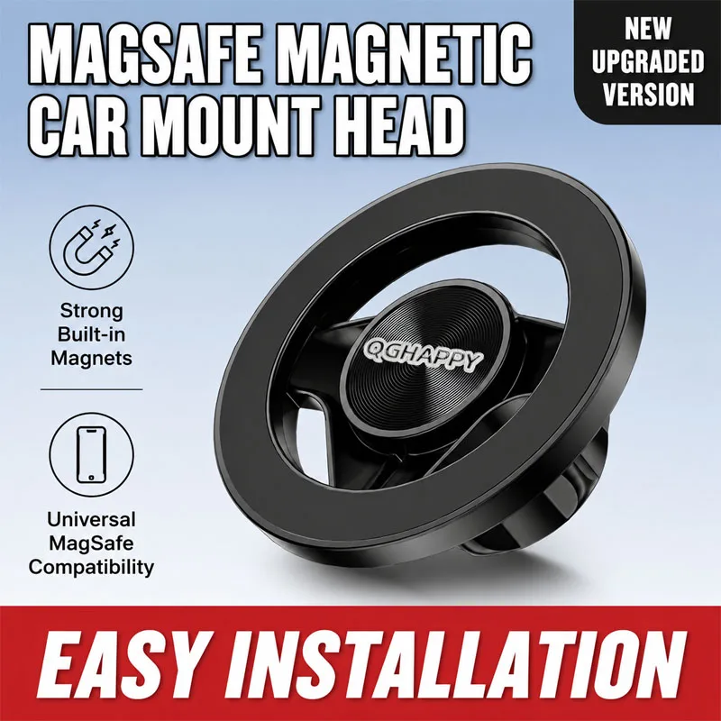 Universal Magnetic Car Phone Holder with Adjustable Stand